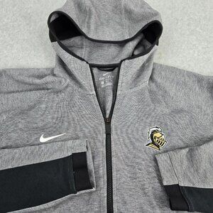 Nike UCF Knights Hoodie Mens XL Gray Full Zip Florida University Football Jacket